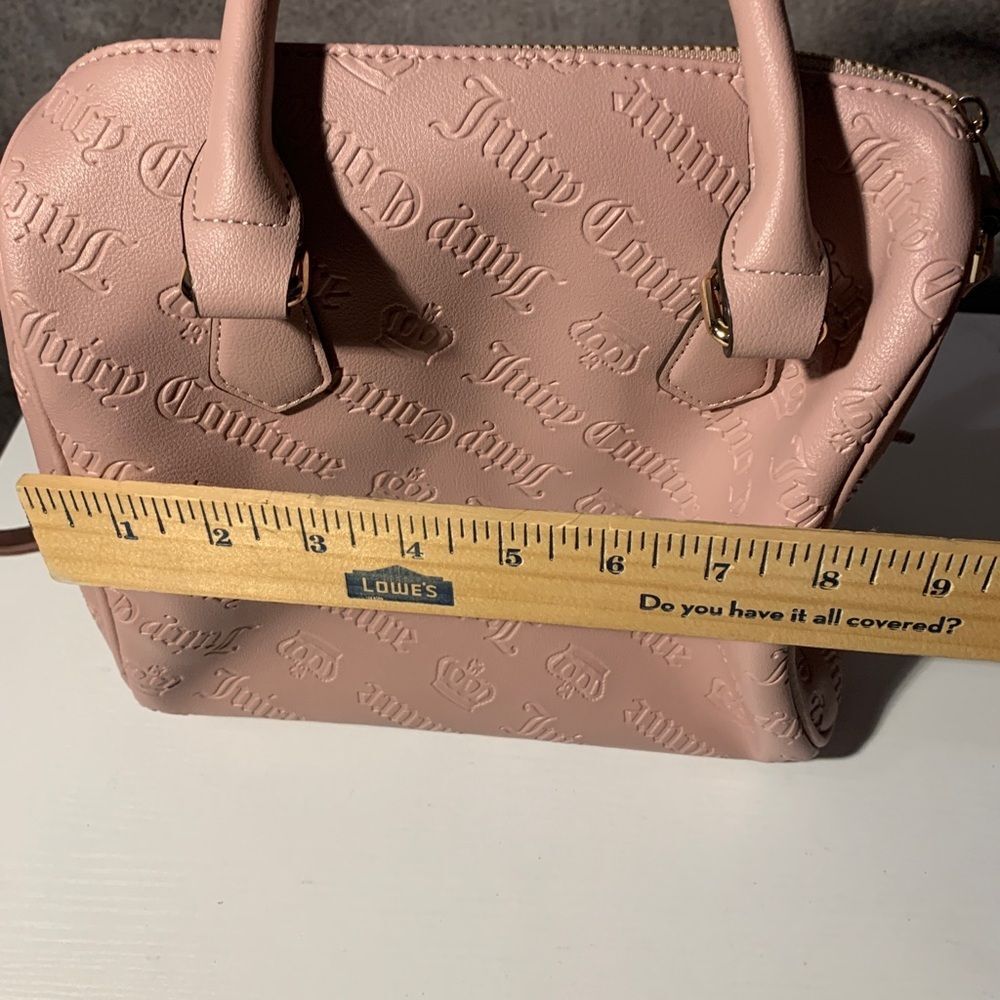 NWT Juicy Couture Not Your Babe Satchel Purse Handbag Dusty Blush - Picture 8 of 10